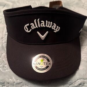 Callaway Black Golf Visor with Embroidered Logo